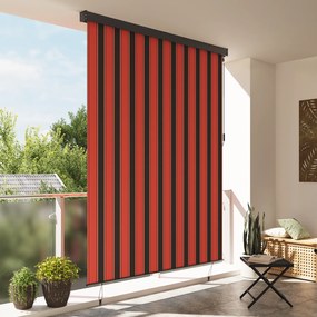 vidaXL Εξωτερικό ρολό Ριγέ πορτοκαλί και καφέ 200 x 250 εκ. ύφασμα