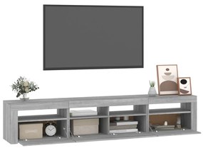 Έπιπλο Τηλεόρασης με LED Γκρι Sonoma 210 x 35 x 40 εκ. - Γκρι