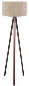 Φωτιστικό δαπέδου PWL-1059 Pakoworld Ε27 μπεζ-καρυδί Φ38x140εκ-202-000005-Μπεζ 202-000005