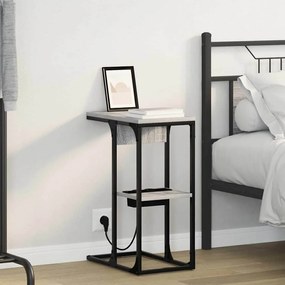 Κομοδίνο Γκρίζο Σονομα 41,5 x 26 x 60,5 εκ Επεξεργασμένο ξύλο