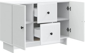 vidaXL Πλαϊνό γραφείο Λευκό 89 x 34,5 x 60 εκ. Επεξεργασμένο Ξύλο