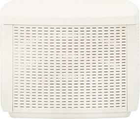 vidaXL Τραπέζι Κήπου Λευκό 53 x 53 x 40 εκ. Πλαστικό