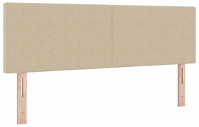 vidaXL LED κεφαλάρι με φώτα λωρίδας LED Γκρι Πράσινο 144 cm ύφασμα
