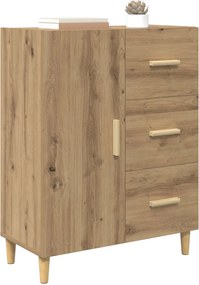 vidaXL Πλαϊνό γραφείο Artisan Oak 34 x 69.5 x 90 εκ Επεξεργασμένο ξύλο