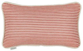 Μαξιλάρι Διακοσμητικό (Με Γέμιση) Rhubarb Stripe Lc40120 50X30Cm White-Red Mindthegap 30X50 Πούπουλο-Φτερό