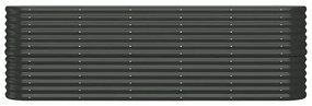 vidaXL Ζαρντινιέρα Ανθρακί 224x40x68 εκ Ατσάλι με Ηλεκτρ. Βαφή Πούδρας
