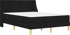 vidaXL Σκελετός κρεβατιού με στρώμα Μαύρο 160 x 200 cm Πολυεστέρας