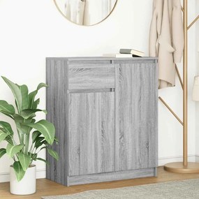 Συρταριέρα με Συρτάρια Γκρι Sonoma 71x35x84 εκ. από Επεξ. Ξύλο - Γκρι
