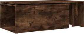 vidaXL Τραπεζάκι Σαλονιού Καπνιστή Δρυς 150x50x35 εκ. Επεξεργ. Ξύλο
