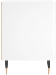 vidaXL Κομοδίνο Λευκό 40 x 35 x 47,5 εκ. από Επεξεργασμένο Ξύλο
