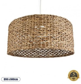 Boho Κρεμαστό Φωτιστικό Οροφής Μονόφωτο 01850 GloboStar 01850 Καφέ