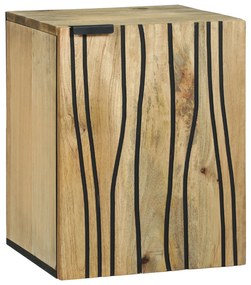 vidaXL Ντουλάπα Μπάνιου 38x33.5x48 cm από Μασίφ Ξύλο και Κατασκευασμένο Ξύλο