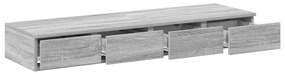vidaXL Συρτάρια κρεβατιού με συρτάρι Γκρι sonoma 120 x 36.5 x 16.5 εκ
