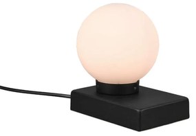 Φωτιστικό Επιτραπέζιο Davi 5900011-32 1xE14 40W 10x15x15cm Black Mat Trio Lighting Metal, Glass
