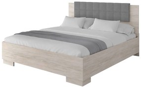 ALESSIA Κρεβάτι Υπέρδιπλο Ξύλινο Alyaska με Ορθοπεδικό Τελάρο160x200cm