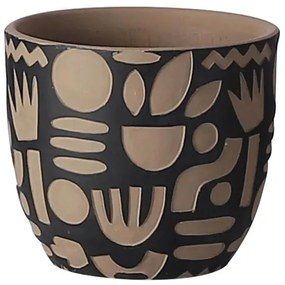 Κασπώ (Φ17x15) Marhome Τερακότα/Μαύρο 06-24526