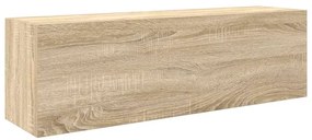 vidaXL Ντουλάπι τοίχου μπάνιου Sonoma Oak 100x25x30 cm