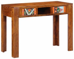 vidaXL Γραφείο με συρτάρι Καφέ 100 x 50 x 75 cm Μασίφ ξύλο ακακίας