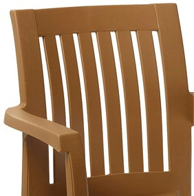 Καρέκλα - Πολυθρόνα Expand PP teak Καφέ 59x60x87 εκ. 59x60x87 εκ.