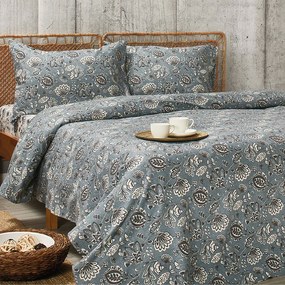 Φανελένια Σεντόνια Υπέρδιπλα (Σετ) Whitegg Φαν57 Γκρι