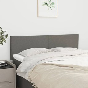 vidaXL Κεφαλάρια Σκ. Γκρι 144x5x78/88 εκ. Ύφασμα