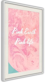 Αφίσα - Pink Life - 40x60 - Χρυσό - Με πασπαρτού