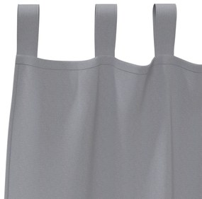 vidaXL Κουρτίνες 2 pcs Ανοιχτό γκρι 245 x 140 εκ. Πολυεστέρας