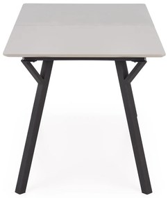 Τραπέζι Houston 1482, Γκρι, Μαύρο, 77x80x140cm, 37 kg, Επιμήκυνση, Πλαστικοποιημένη μοριοσανίδα, Μέταλλο | Epipla1.gr