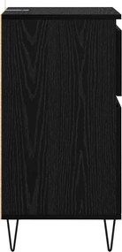 vidaXL Πλαϊνό γραφείο Μαύρη δρυς 35 x 40 x 70 εκ. Επεξεργασμένο ξύλο