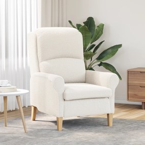 vidaXL Πολυθρόνα Κρεμ 76 x 94 x 102 εκ. ύφασμα