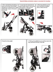 Rito Deluxe 3 in 1 driewieler Junior Black/Blue