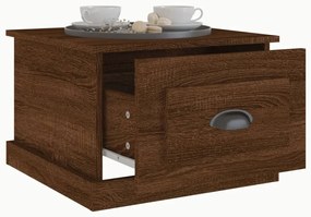 vidaXL Τραπεζάκι Σαλονιού Καφέ Δρυς 50x50x35 εκ. Επεξεργασμ. Ξύλο