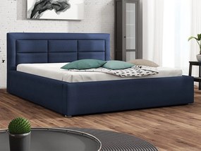 Κρεβάτι Pomona 103, Διπλό, Μπλε, 160x200, Ταπισερί, Τάβλες για Κρεβάτι, 180x223x93cm, 127 kg | Epipla1.gr