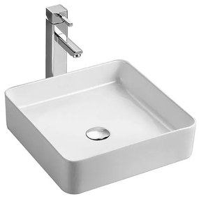 Pyramis Nolana Νιπτήρας Επικαθήμενος Λευκός 400 x 400 x 110mm