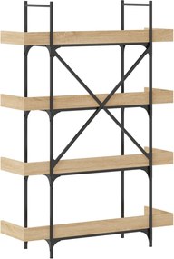 vidaXL Βιβλιοθήκη 4 Επιπέδων Sonoma Δρυς 100x33x145,5εκ. Επεξεργ. Ξύλο