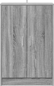 vidaXL Παπουτσοθήκη Γκρι Sonoma 60 x 35 x 92 εκ. Επεξεργασμένο Ξύλο
