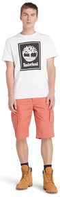 Timberland ανδρικό t-shirt Stack Logo Tee Authentic White