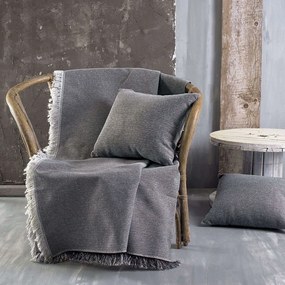 Ριχτάρι Miller 02 Grey Ρυθμός Armchair 160x180cm 100% Βαμβάκι