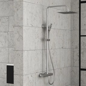 Orabella Ardesia 10341 Chrome - Στήλη ντους με θερμοστατικη μπαταρια