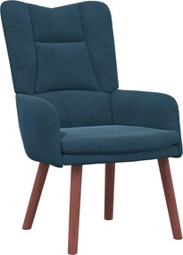 vidaXL Πολυθρόνα Μπλε 63 x 67 x 94 εκ. Βελούδο