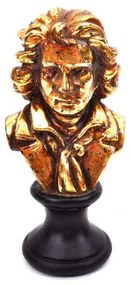 Διακοσμητικό Επιτραπέζιο 223-26-207 Αγαλματίδιο Κεφαλή Ανδρός 14x7cm CM019-3CY9 Gold Κεραμικό