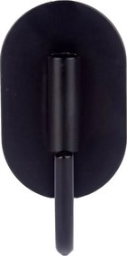 Αυτοκόλλητο άγκιστρο Υ7,58x4,42x4εκ. μαύρο