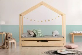 Kρεβάτι Παιδικό Montessori Mila  RM σε Φυσικό  Ξύλο  100×200cm  Adeko (Δώρο 10% έκπτωση στο Στρώμα)