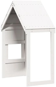 vidaXL Οροφή Κρεβατιού Παιδική Λευκό 55x84x132 εκ. Μασίφ Ξύλο Πεύκου