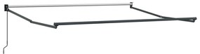 vidaXL Ανασυρόμενη Τέντα Πράσινη και Λευκή 300x250 cm