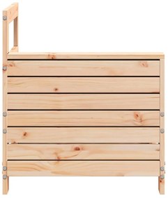 vidaXL Καναπές Κήπου με Μπράτσα 69x62x70,5 εκ. Μασίφ Ξύλο Πεύκου