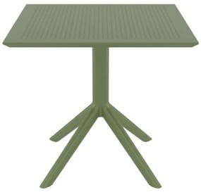 Τραπέζι Sky 20.0248 80X80X74cm Olive Green Siesta