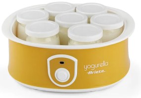 Μηχανή παρασκευής γιαουρτιού Ariete YOGURELLA 0617/00, 20 W, 1.3 l, 7 βάζα, αποσυναρμολογημένη, εύκολο καθάρισμα, Κίτρινο