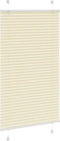 vidaXL Πλισέ περσίδα Κρέμα 70x150 cm Πλάτος υφάσματος 69,4 cm