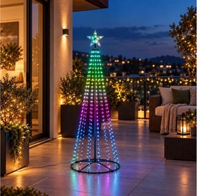 ΔΈΝΤΡΑ ΑΤΜΟΣΦΑΙΡΙΚΉΣ ΔΙΑΚΌΣΜΗΣΗΣ ΑLL ΥEAR LONG RGB TREE 370LED 150CM